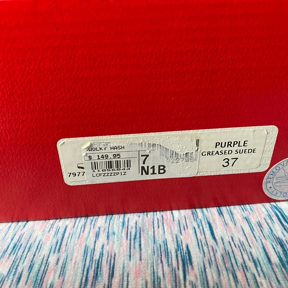 Beautiful Purple greased suede Woman boots - Picture 4 of 9